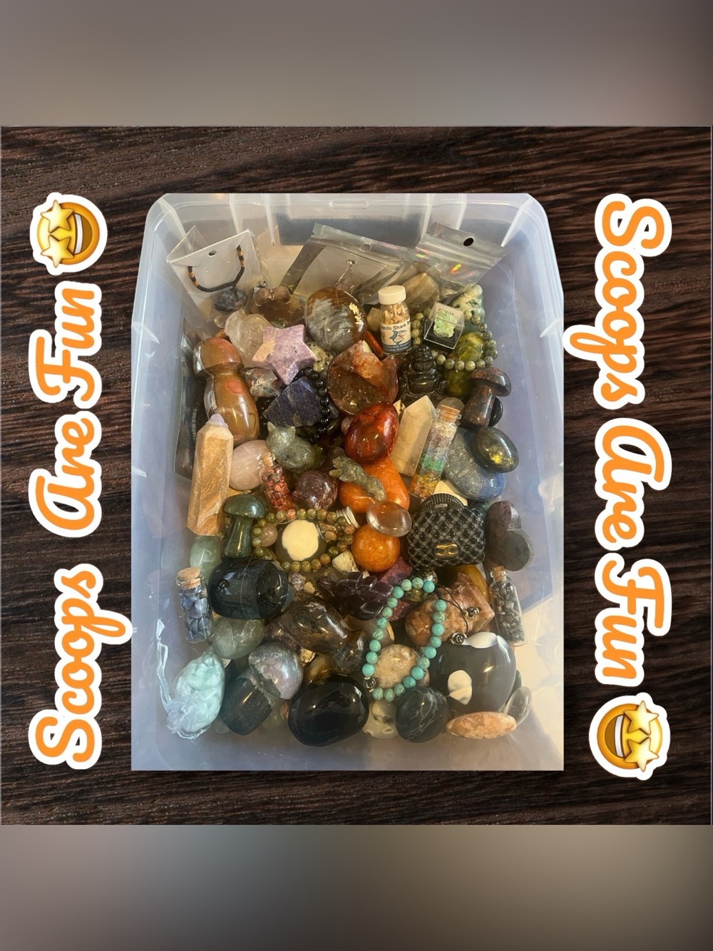 Huge Mystery Crystal Gemstone At Least a 1/2 pound Scoop NWOT